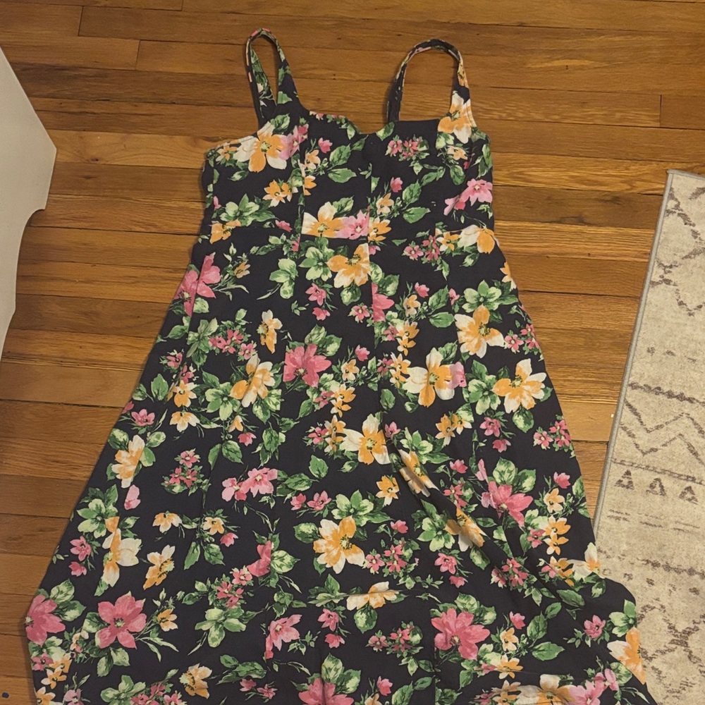Old Navy Black Floral Dress